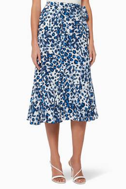Whistles brushed leopard wrap skirt clearance