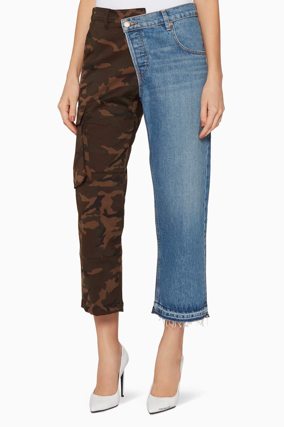 monse camo handkerchief skirt