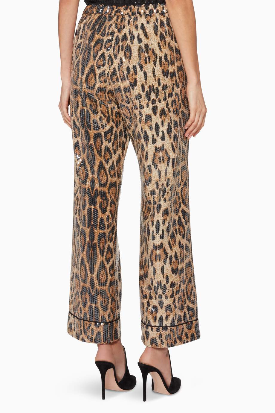 sequin leopard print