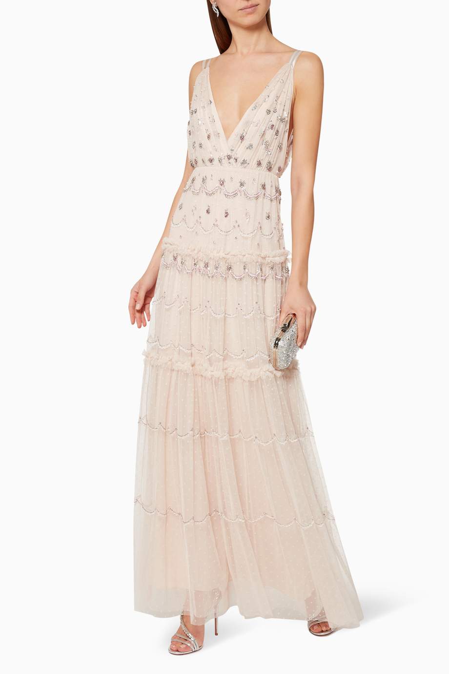 needle and thread neve embellished gown