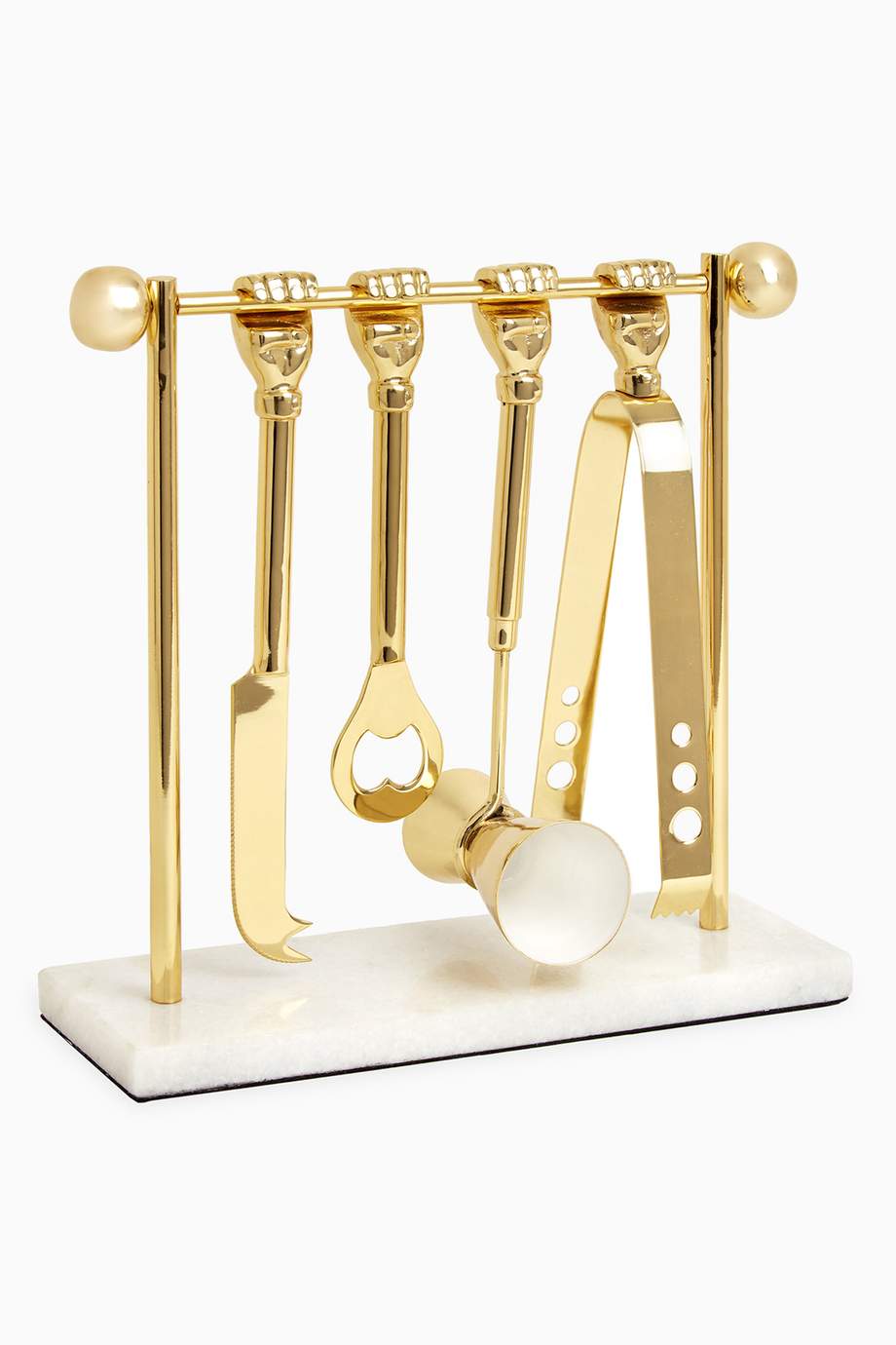 تسوق Gold Barbell Barware Set Jonathan Adler ذهبي للنساء اُناس الامارات