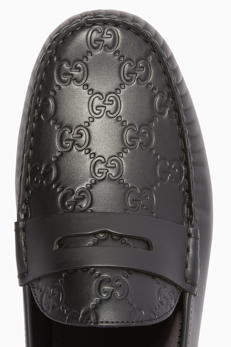 Shop Gucci Black Black Leather Kanye Signature Driving