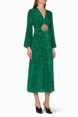 Rixo indra dress green clearance