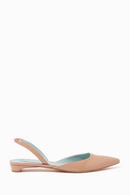 Shop Aera Neutral Audrey Slingback Ballerina Pumps For Women Ounass Saudi