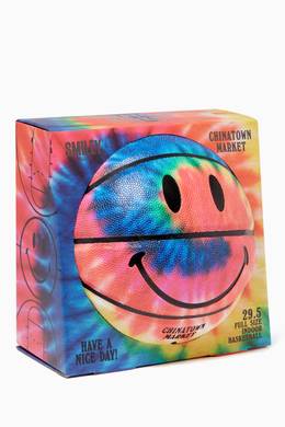 Shop Chinatown Market Multicolour Smiley Tie Dye Basketball In Rubber For Men Ounass Oman