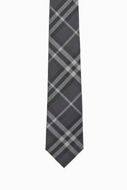 Mens Tie Silk Classic Paisley Check Plaid Tartan Necktie Black Blue White Grey 
