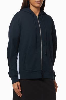 Shop Clu Blue Layered Hoodie In Cotton For Women Ounass Oman