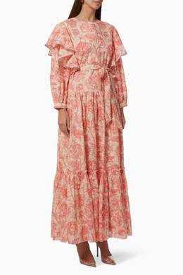 Shop Nass Pink Lily Rose Floral Dress For Women Ounass Uae