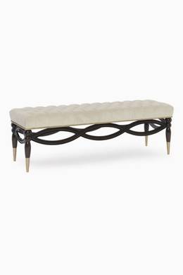 Shop Caracole Neutral Beige Bed Bench For Women Ounass Uae