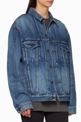 balenciaga jean jacket womens
