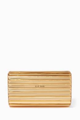 Shop Elie Saab Gold Blue Abat Jour Clutch For Women Ounass Uae