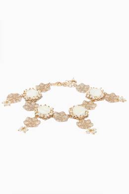 Shop Rosantica Gold Gold Corte Anklet For Women Ounass Kuwait