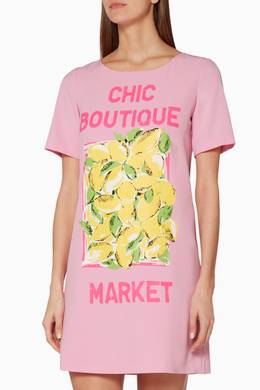 Shop Boutique Moschino Pink Light Pink Chic Market Lemon Printed