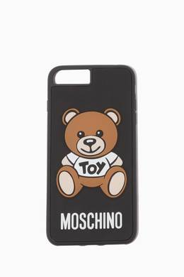 Shop Moschino Black Teddy Logo Iphone 8 Plus Case For Women Ounass Uae