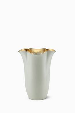Shop Aerin Multicolour Gold Bellamy Clover Tall Vase For Women