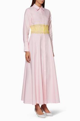 Shop Jour Ne Pink Pastel Pink Oxford Shirt Dress For Women Ounass