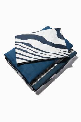 Shop Roberto Cavalli Multicolour Frame Zebrage Super King Duvet