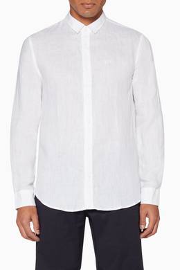 armani exchange linen shirt