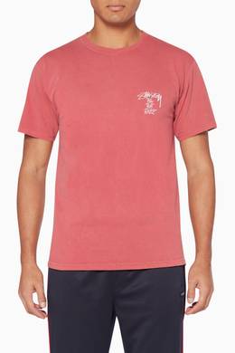 Shop Stussy Burgundy Raspberry All That Jazz T Shirt For Men