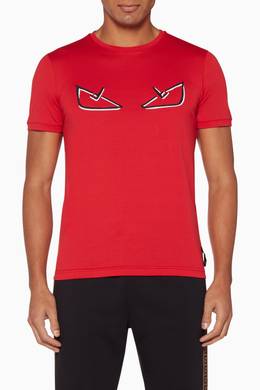 fendi red eyes t shirt
