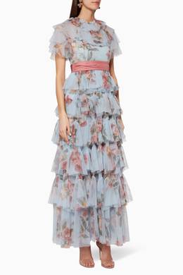 Venetian rose tulle gown Clearance