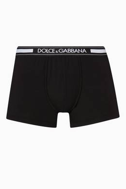 تسوق شورت داخلي بحزام خصر بشعار الماركة أسود Dolce Gabbana أسود للرجال ا ناس البحرين