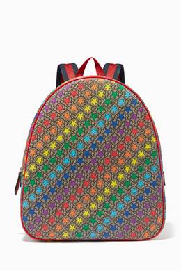 Shop Gucci Brown Rainbow Star Print Backpack For Kids Ounass