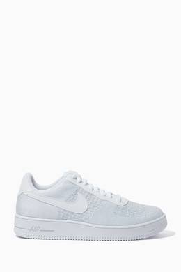 Shop Nike Grey Air Force 1 Flyknit 2 0 Sneakers For Men Ounass Oman