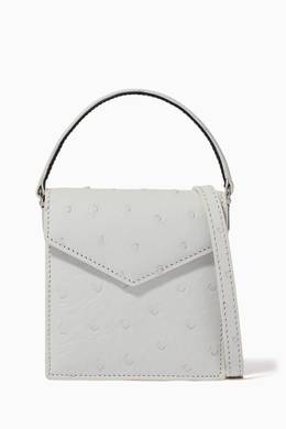 Shop S Uvimol White Baby Mail To Me Ostrich Tote Bag For Women Ounass Bahrain