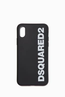 Shop Dsquared2 Black Logo Iphone X Rubber Phone Case For Men Ounass Uae