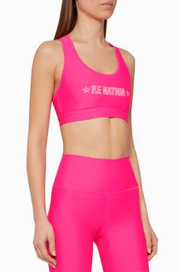 Shop P E Na Pink Swish Sports Bra For Women Ounass Oman
