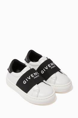 Get Wallpaper Shop Givenchy White Leather Logo Strap Sneakers For Kids Ounass For iPhone