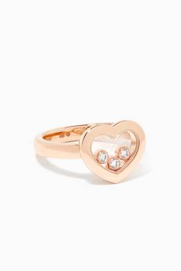 Shop Chopard Rose Gold Happy Diamonds Icons Ring For Women Ounass Uae