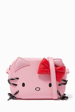 Shop Balenciaga Pink Hello Kitty Xs Leather Camera Bag For Women