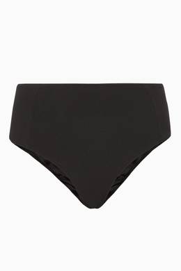 Shop Ganni Black Recycled Crisp Bikini Briefs For Women Ounass Uae Ganni just launched a cozy line of sweatsuits. ounass
