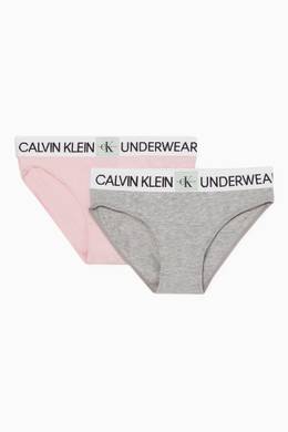 تسوق طقم سراويل داخلية بيكيني قطعتان Calvin Klein ملون للأطفال ا ناس الكويت