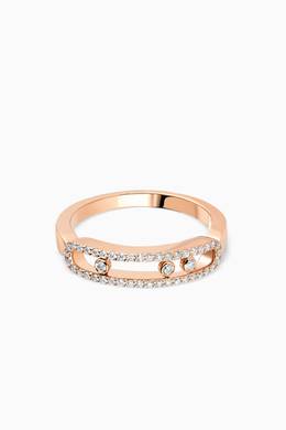 Shop Messika Gold Baby Move Pave Diamond Ring For Women Ounass Uae