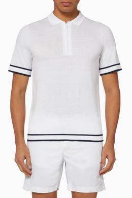 Shop Bluemint White Paul Cotton Polo T Shirt For Men Ounass Uae