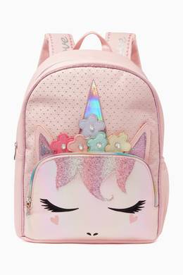 Shop Omg Accessories Pink Flower Crown Unicorn School Backpack For