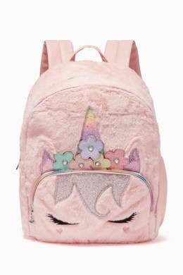 Shop Omg Accessories Pink Flower Crown Unicorn School Backpack For
