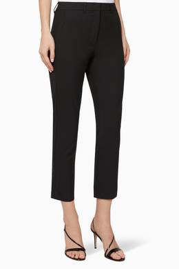 Shop Marella Black Milano Cigarette Pants For Women Ounass Bahrain