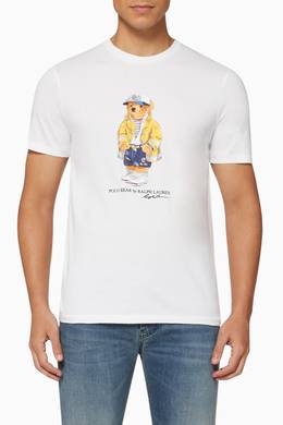 Shop Polo Ralph Lauren Multicolour Cp 93 Bear Custom Slim Fit T Shirt For Men Ounass Oman