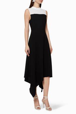 Shop Bcbgmaxazria Black Two Tone Mock Neck Dress For Women Ounass Uae Amazon's choice for bcbg dress. ounass