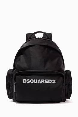 logo backpack in nylon for men ounass uae