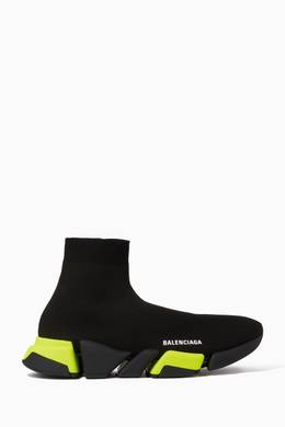 Shop Balenciaga Black Speed 2 0 Sneakers In Technical Knit For Men Ounass Uae