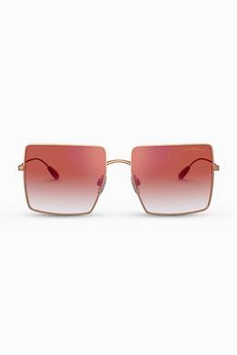 rose gold square sunglasses