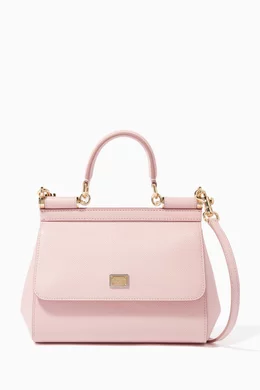 Shop Dolce & Gabbana Pink Light-Pink Small Dauphine Leather Miss Sicily Bag  for WOMEN | Ounass UAE