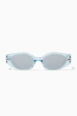 Gentle Monster Ghost Blc1 Sunglasses in Blue Womens Mens Accessories Mens Sunglasses 
