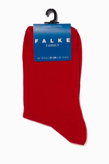 hover state of Red Family Kids Socks