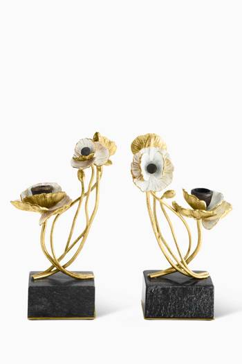 hover state of Anemone Candle Holders, Set of Two
